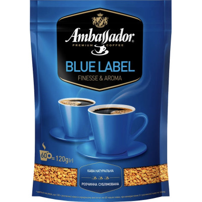 Кофе растворимый Ambassador Blue Label 120г 