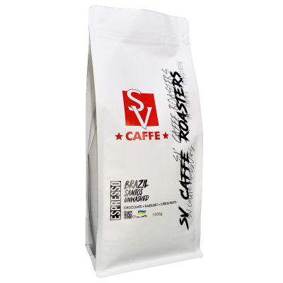 Кава в зернах SV caffe Бразилія Сантос 1кг