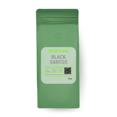 Кава в зернах Fresh Roast Black Santos 1кг