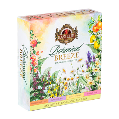 Чай Basilur Подих Природи Подарункове Асорті 40 пакетів-сашетів
