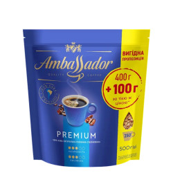 Кава розчинна Ambassador PREMIUM 400г+100г