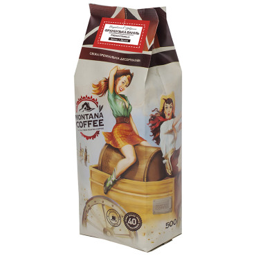 Кофе в зёрнах Ароматизированный Montana Французская ваниль 500г