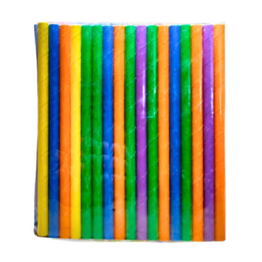 Трубочки бумажные Bubble Tea цветные 50 шт